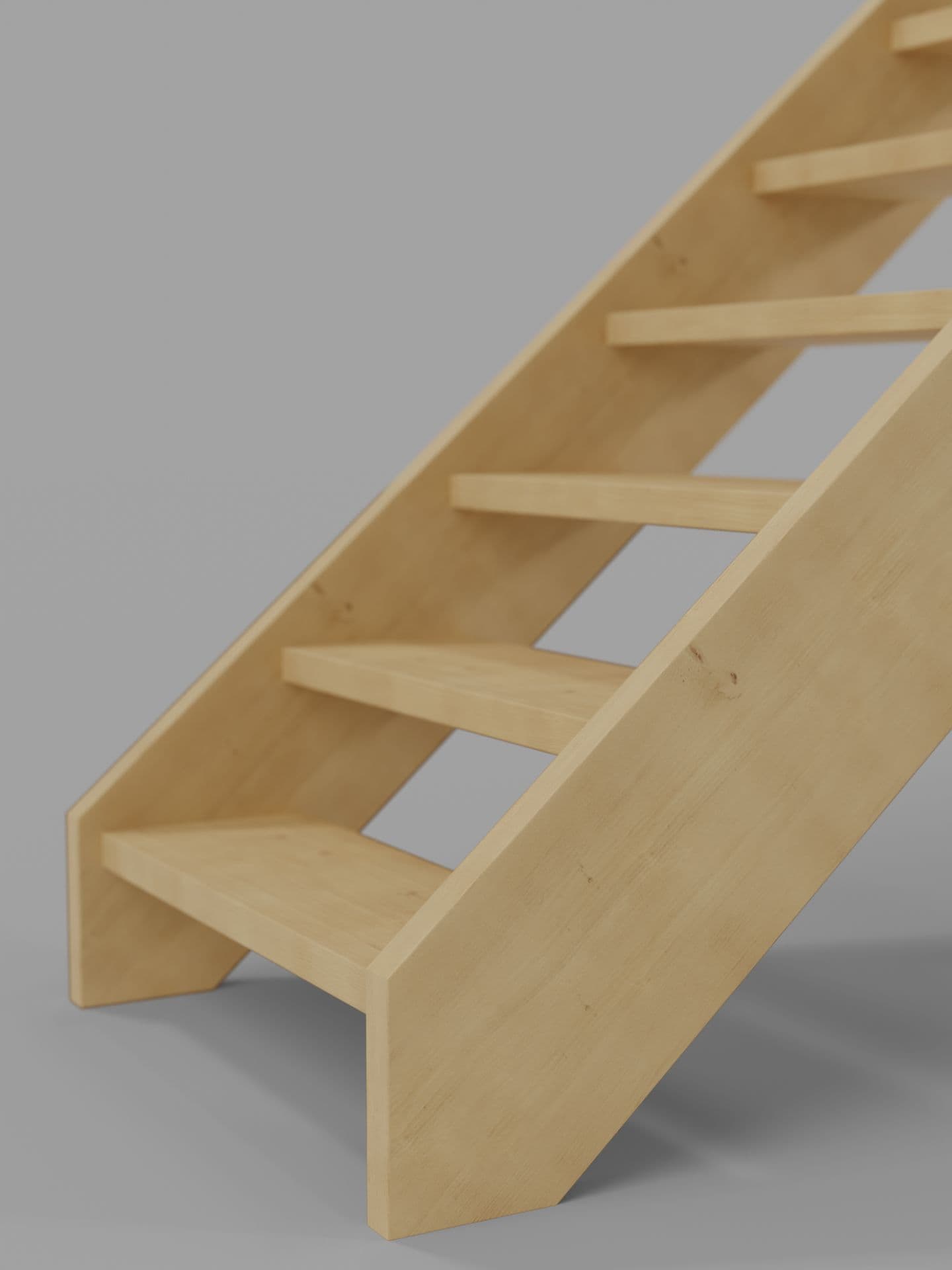 Прямая лестница из хвои дополнительный вид